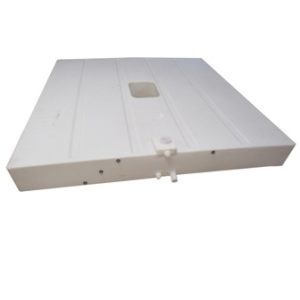 Tank - Water - 59" x 58" x 7" - 94 Gallon - w/ 1 1/2" Flush Drain - Core Holes