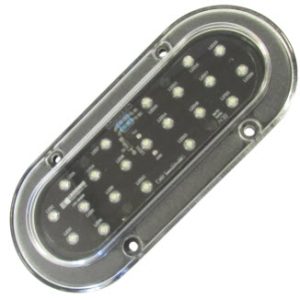 Light - Tail - Back Up - White LED - Oval - Surface Mount