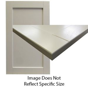 Cabinet - Door - FPSQ - 12" x 14" - Carb 2 - Shaker - Soft Maple - Grey Solid Paint - w/Relief Lines