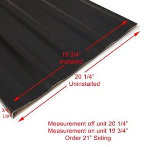 Siding - 030 - 21" x 96" - 1MDM AM - Black - TP