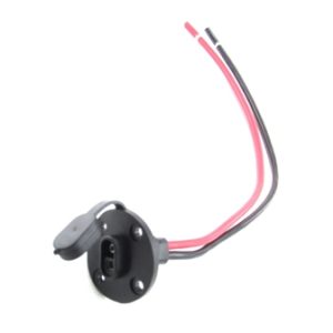 Solar Panel - Port - 10AWG - 12" Round - Black - SP161210N