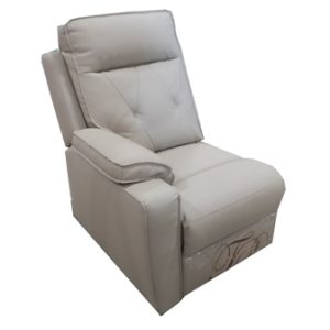 Sofa - Theater Seating - Linen - Right Arm Recliner - Friel Linen - w/T270 Silver - Import