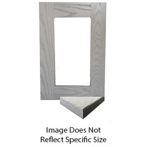 Cabinet - Door - CHSQ - 16" x 24" - 2 1/4" Rail - New Mission Style - Brown Soft Maple - Vinyl Insert w/Trim on Back - SR7 Edge - Astana Pine - Glazed