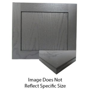 Cabinet - Door - FPSQ - 15 3/4" x 22 3/4" - Carb 2 - Shaker M4 Rail - RA1 Outside Edge - Ash - Painted Charcoal - Hand Wiped Glaze