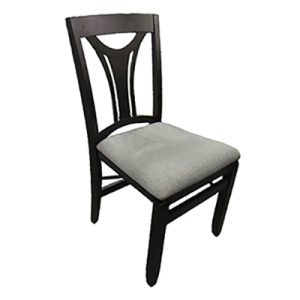 Chair - Dinette - Folding - Hyeles Style - Carb 2 - Rubber Wood - Minster Rub - Zeus Gray