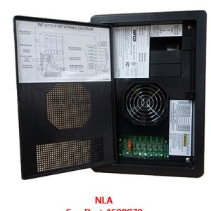 Converter - Distribution Panel - 30/35 Amp - 6 DC Circuits - Black - GE Breakers