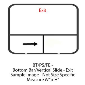 Window - 36" x 48" x 9" - PS/BT/FE - Grey 20 - Temp - Black Frame - #8800 Series