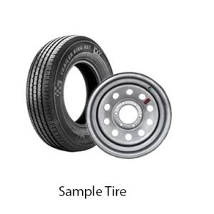 Tire - Trailer King RST+ - ST205/75R14 D - 14" x 5.5" - J 5-4.5 - Mod - Slv