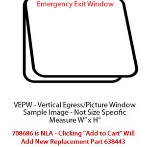 Window - 30" x 20" - VEPW - Grey 20 - Temp - Black - w/Screen - Frameless - #3000 - Special Pricing for Cougar Sport Run