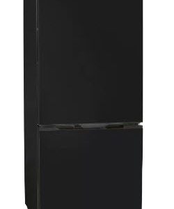 Refrigerator - 10.2 Cu Ft - 12V - Dual Swing - Bottom Freezer Drawer - Black Glass - Furrion - FCR10DCGBA-BG-DS