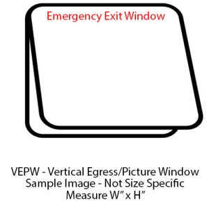 Window - 30" x 20" - VEPW - Grey 20 - Temp - Black Frame #2000