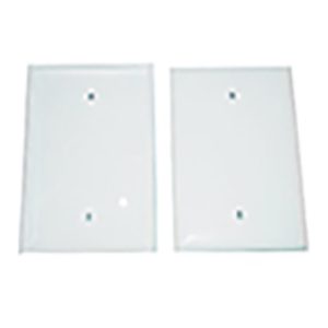 Plate - Blank Cover - 1G - Nylon - Jumbo - White