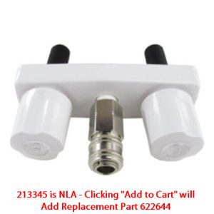 Faucet - Outside - 4" On-Center - Unit w/2" Shanks - 30/Ctn - White