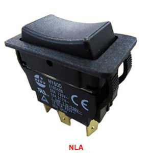Monitor Panel - Hydraulic Slideout Switch - 6 Prong - DPDT - Black