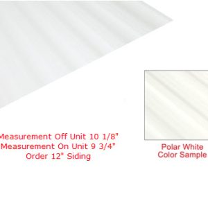 Siding - 024 - 12" x 96" - 1MDM AM - Polar White