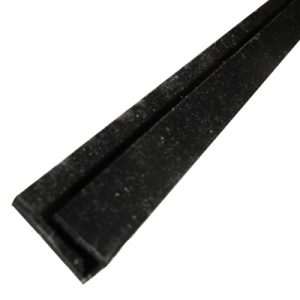 Trim - End Cap - 1/4" x 8' - J-Channel - Black