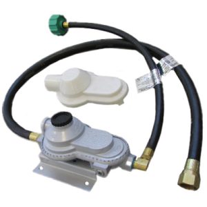 Regulator - Kit - 20# - w/22" Pigtail - 32" Hose - For Single Axle