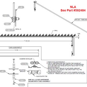 Door - Pivot Hinge - For 71" Passage Door - Sliding Door