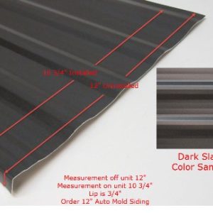 Siding - 030 - 12" x 96" - 1MDM - AM - MG Dark Slate