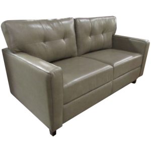 Sofa - Tri Fold - Cool Springs - 66" - Leeds Cobblestone/Desantis Putty - T700 Tan Topstitch