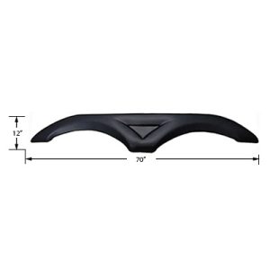 Fender - Skirt - Wide Arch Tandem - 0.90 x 12" x 67" - Haircell - Black - HDPE - Min Qty/100