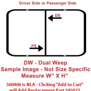 Window - 60" x 29" - DW - Grey 20 - Temp - Black - #8500