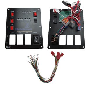 Monitor Panel - Convenience Center - 4 Tank - 3 Slide - 1 Awning Switch - 1 Unloaded - w/5 Amp Fuse & Holder - w/5 K101 Pigtails - Printed Dutchmen Logo