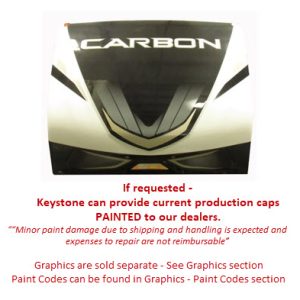 Cap - Front - Fiberglass - 2019 - Carbon - FW - White