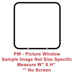 Window - 18" x 22" - PW - CLR - Temp - Black - #8800