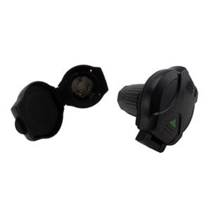 Recept - Inlet - 125V - 50A - w/LED - Round Black
