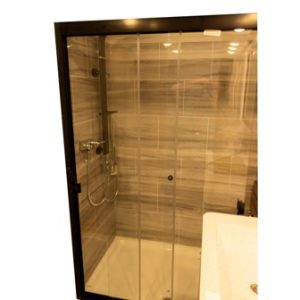 Shower - Door - 43" - 48" x 68" - Triple Sliding - Clear Glass - Oil Rub Bronze