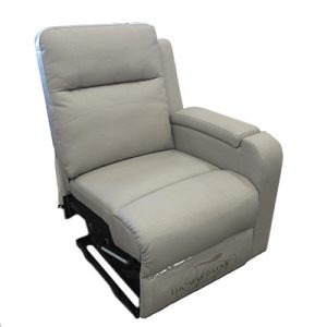 Chair - Recliner - TBA - LH - TP - Tuck Back & Seat - w/Radius Sew Lines on Back & Seat - Axim Fog - w/T210 Silver - Import