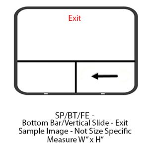 Window - 48" x 35" x 9" - SP/BT/FE - Grey 20 - Temp - Black Frame - #8800 Series