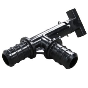 Fitting - Poly - Valve - Low Point Drain - 90 Deg