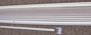 Passage - Door - 30" x 74" - Pleated - Bifold - 34" - Str Track (Ivory) - Cotton