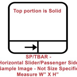 Window - 72" x 35" - SP/TBAR - Grey 20 - Temp - Black - #8500