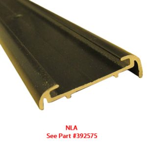 Trim - Aluminum - 10'  Insert - Short Lip - Black