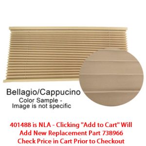 Shade - Night Only - 20" x 38" - PVC Rail - Bellagio - Import