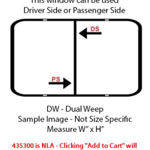 Window - 18" x 22" - DW - Grey 20 - Temp - Black - #8500