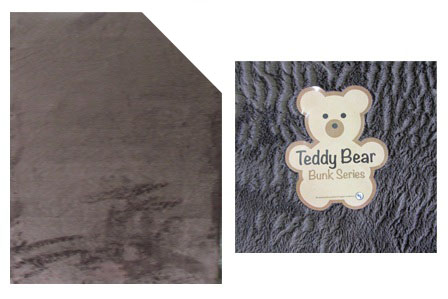 Mattress - Bunk - 3" x 48" x 72" - w/8" x 26" - Fiber - RH Angle - Teddy Bear Chocolate