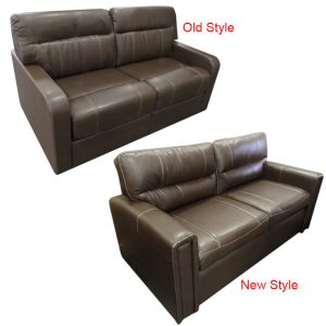 Sofa - Tri Fold - Cedar - 72" - Sherman Wolf - w/T270 Tan Topstitch