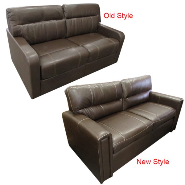 Sofa - Tri Fold - Cedar - 72" - Sherman Wolf - w/T270 Tan Topstitch