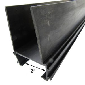 Seal - Co-Extruded - Double Wiper - For 2"+ Walls - 175" - Black