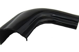 Trim - Rear Bottom Corner Cap - Exterior - Molded - Black