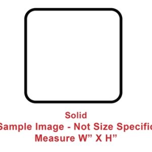 Window - 18" x 22" - Solid - Dark Glass - Temp - Black Frame - 1 7/8" Ring