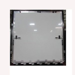 Garage - Ramp Door - 91 1/2"W x 93 7/8"H - 8211PW2 Glass - White w/Black Trim - 10.125 HINB - New Hinge