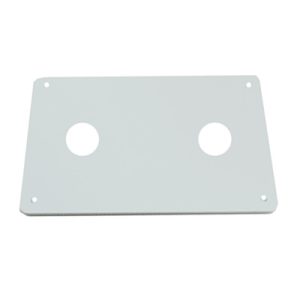 Shower - Faucet - Mount Plate - 4 3/4" x 7 1/4" - White