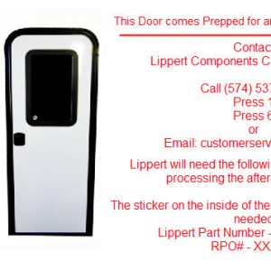 Entrance - Door - 30" x 70 1/2" - 8070R - RH - FBK - BKCMH - AWF - ISPL - Friction Hinge - w/Window - Polar White