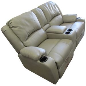 Sofa - Theater Seat - 68" - Oakley Pebble - T270 Silver
