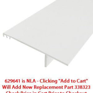 Trim - 192" - Smooth - Polar White - Slideout - w/Retainer
